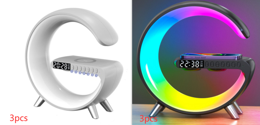 Wireless Charger Bluetooth Clock Lamp