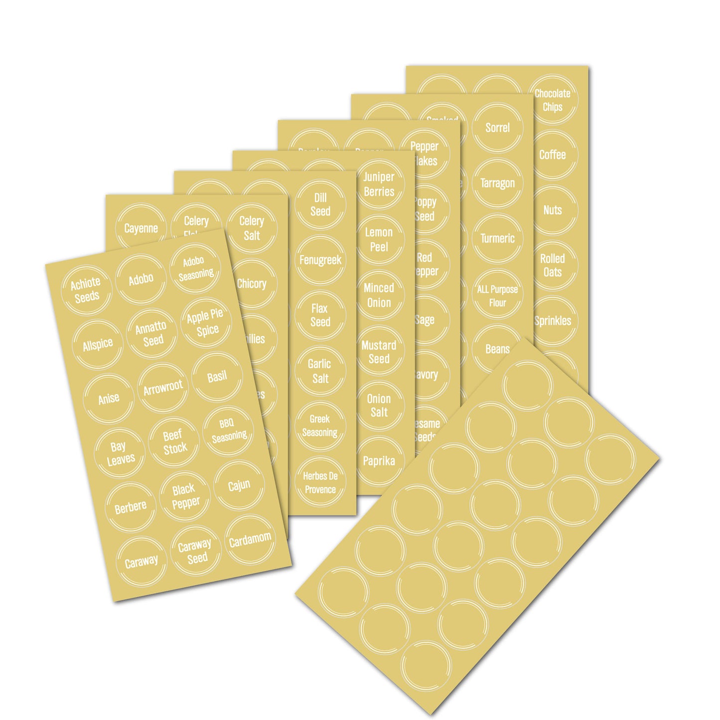 Waterproof Spice Tag Pantry Sticker